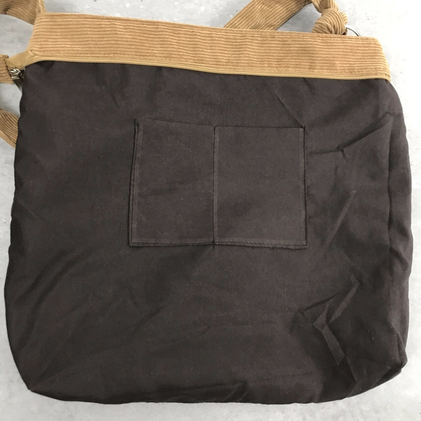 Vintage corduroy corduroy eco-back Couple Back Bag