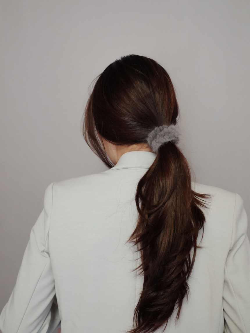 Hair Accessories Rich Round Mink Hair Strap 5color