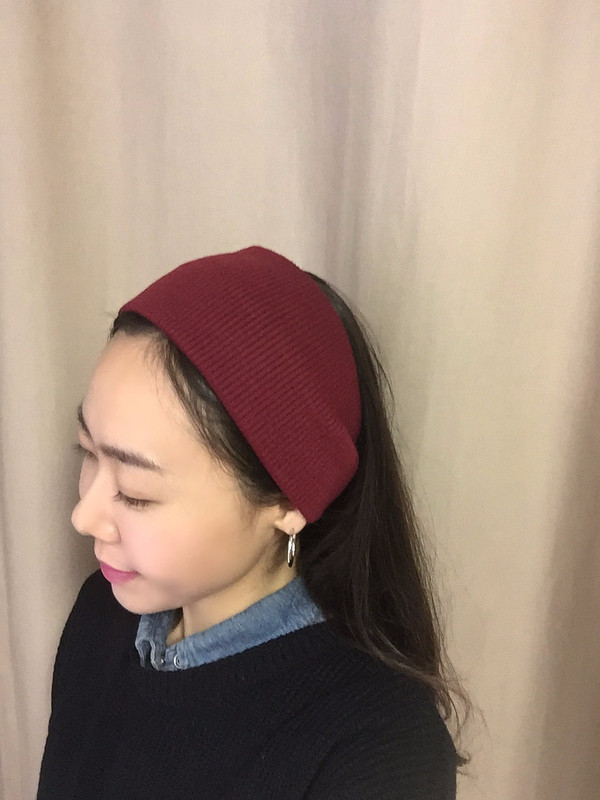 Hair Accessories Basic Knit Turban Hair Band Wide 
