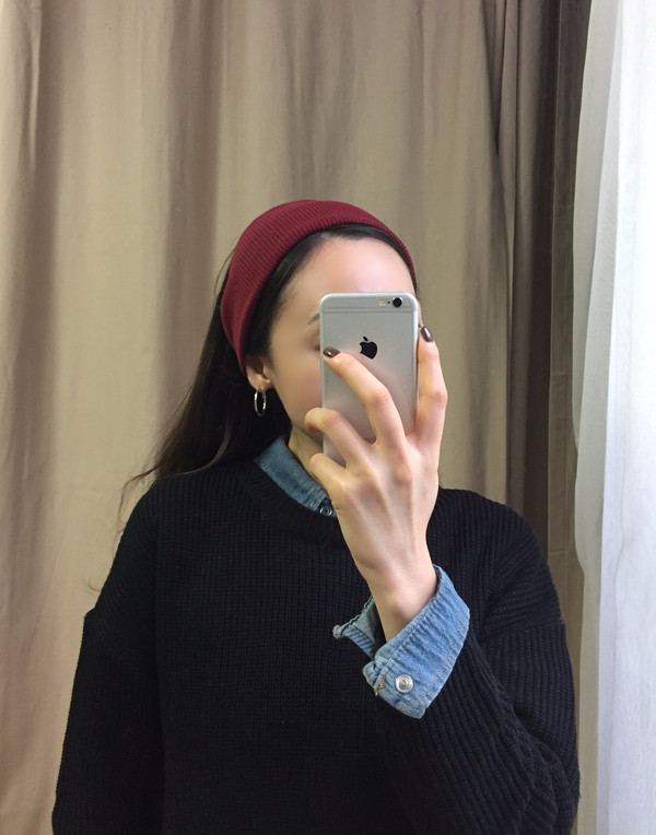 Hair Accessories Basic Knit Turban Hair Band Wide 