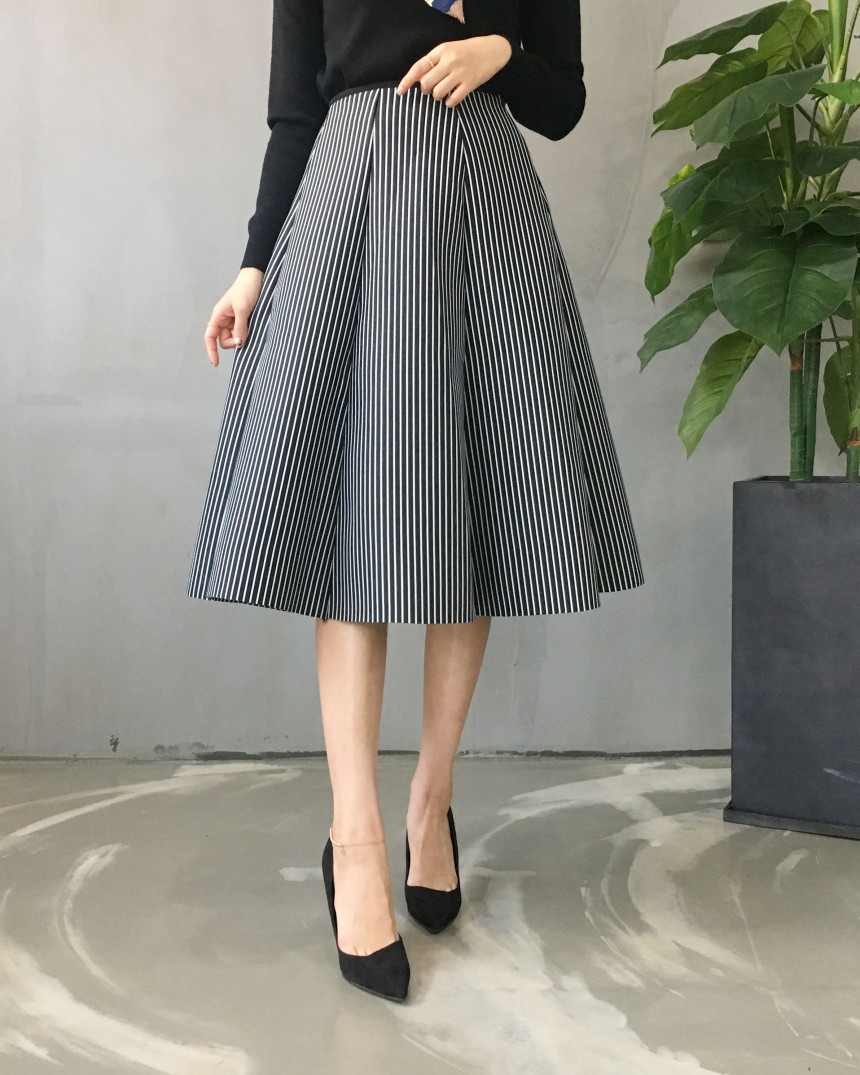 Banding flare incision Neoprene long skirt plan Un