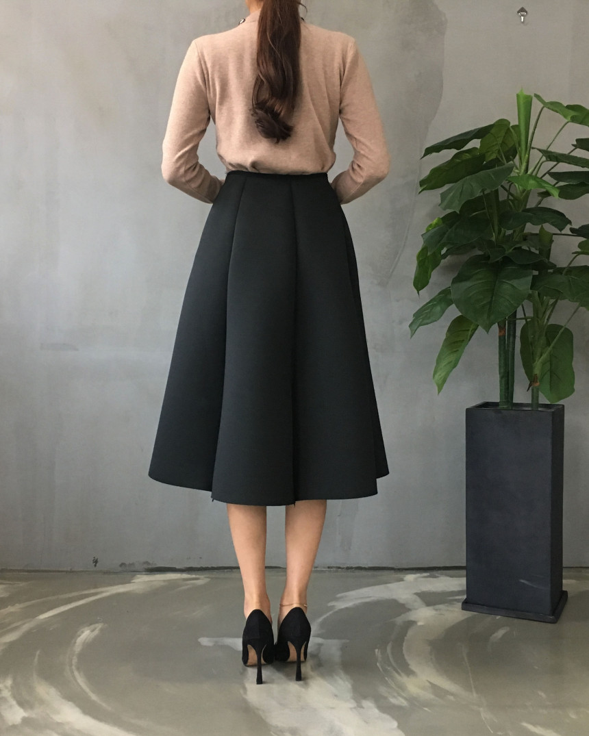 Banding flare incision Neoprene long skirt plan Un
