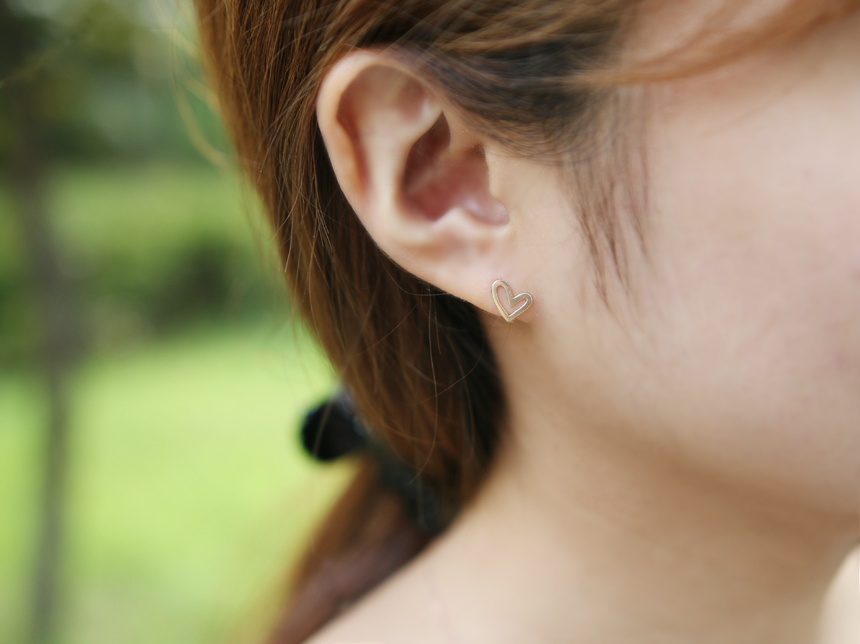 <b><p>14k heart One touch ring recommendation ily</p></b><b><p>14k ハート ワンタッチ イヤリング おすすめ デイリー Kシンプル</p></b><br /><br /><p align='center'>