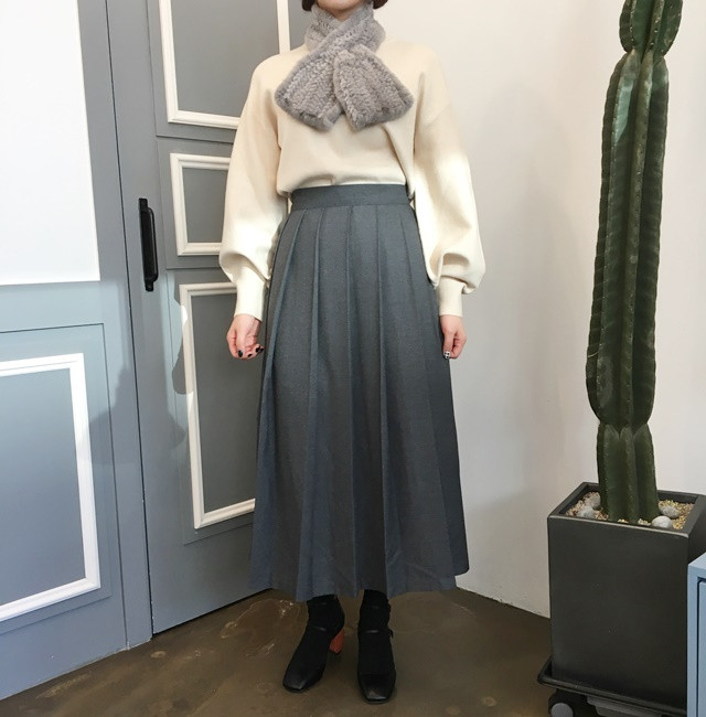 Pleated skirt wrinkle machine flare wedding recept