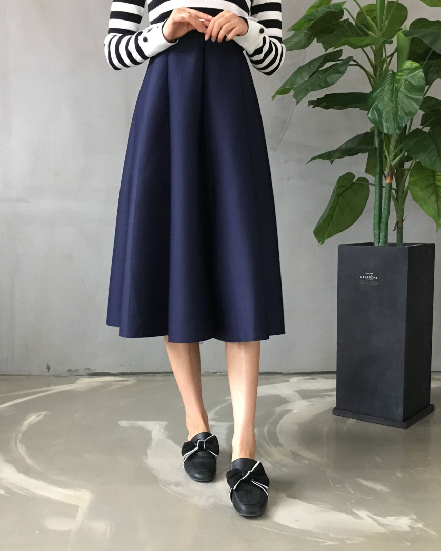 Banding flare incision Neoprene long skirt plan Un