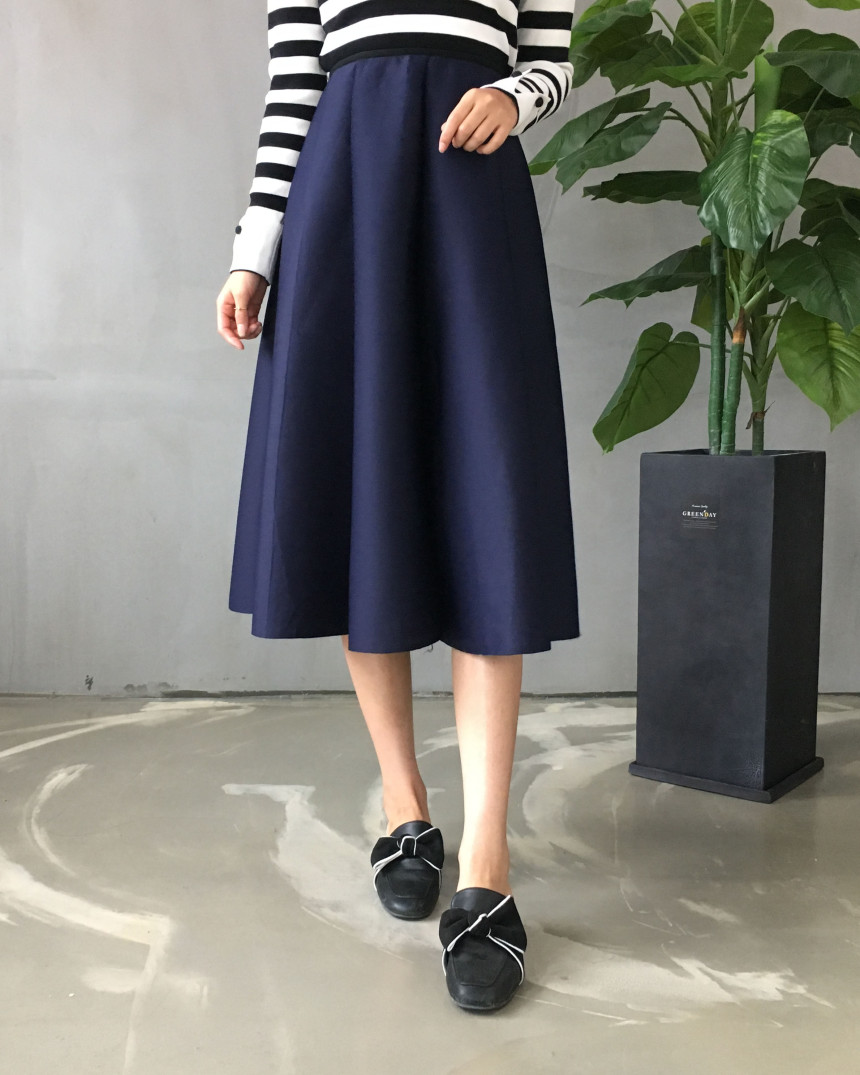 Banding flare incision Neoprene long skirt plan Un