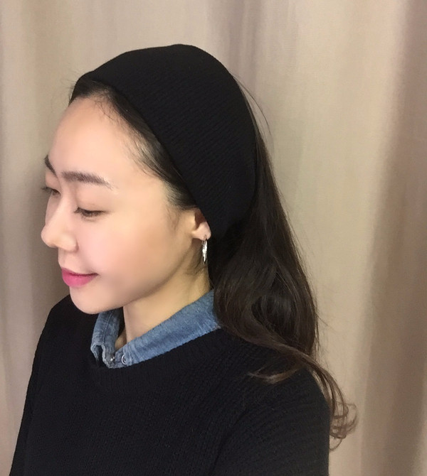 Hair Accessories Basic Knit Turban Hair Band Wide 