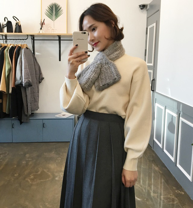 Pleated skirt wrinkle machine flare wedding recept