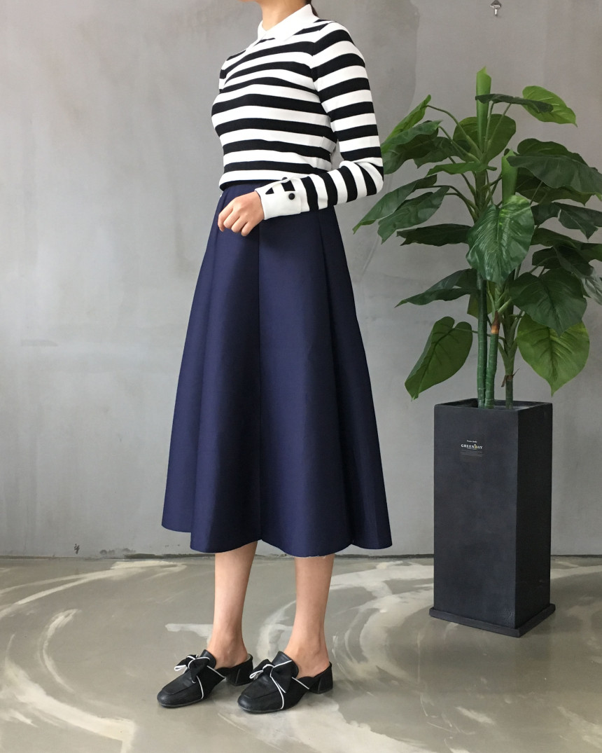 Banding flare incision Neoprene long skirt plan Un