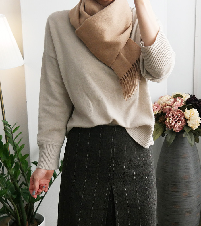 Wool 100 muffler winter wool shawl wool luxurious 