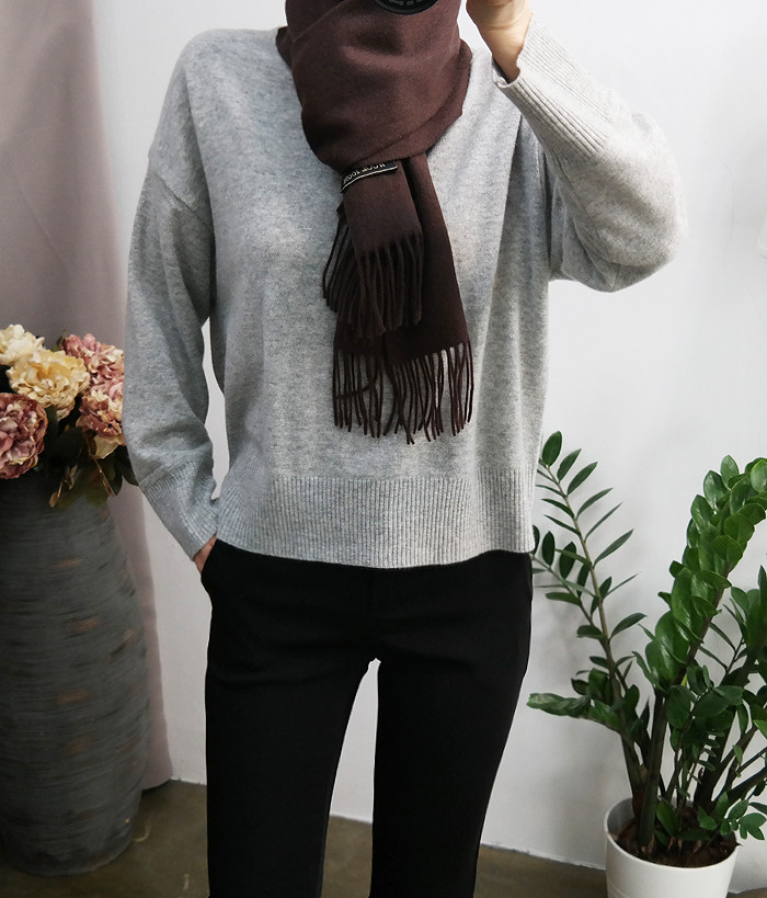 Wool 100 muffler winter wool shawl wool luxurious 