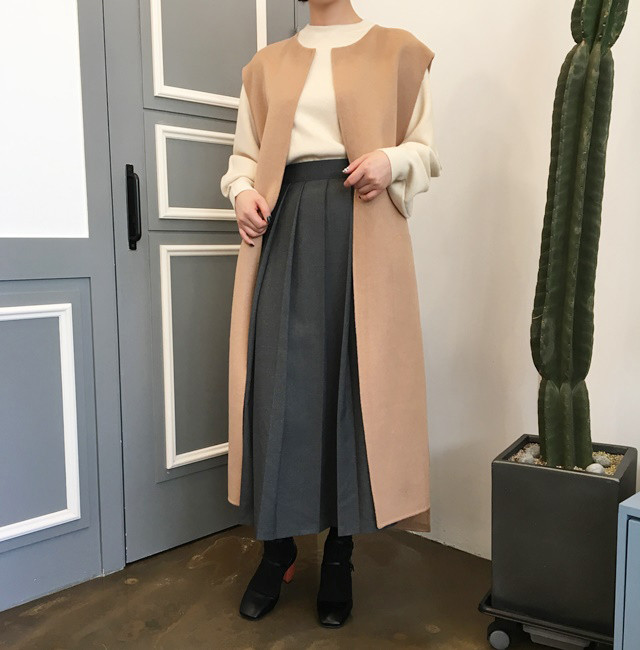 Pleated skirt wrinkle machine flare wedding recept