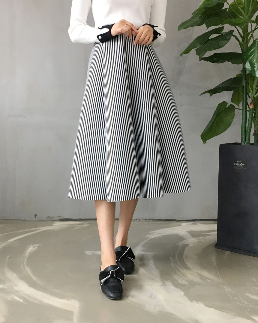 Banding flare incision Neoprene long skirt plan Un
