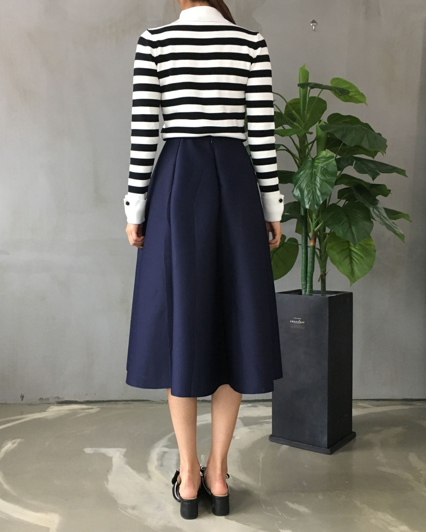 Banding flare incision Neoprene long skirt plan Un