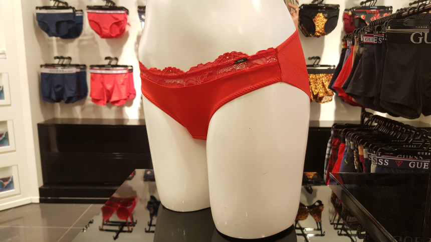 GUESS UNDERWEAR Real red couple SET Sexy underwear