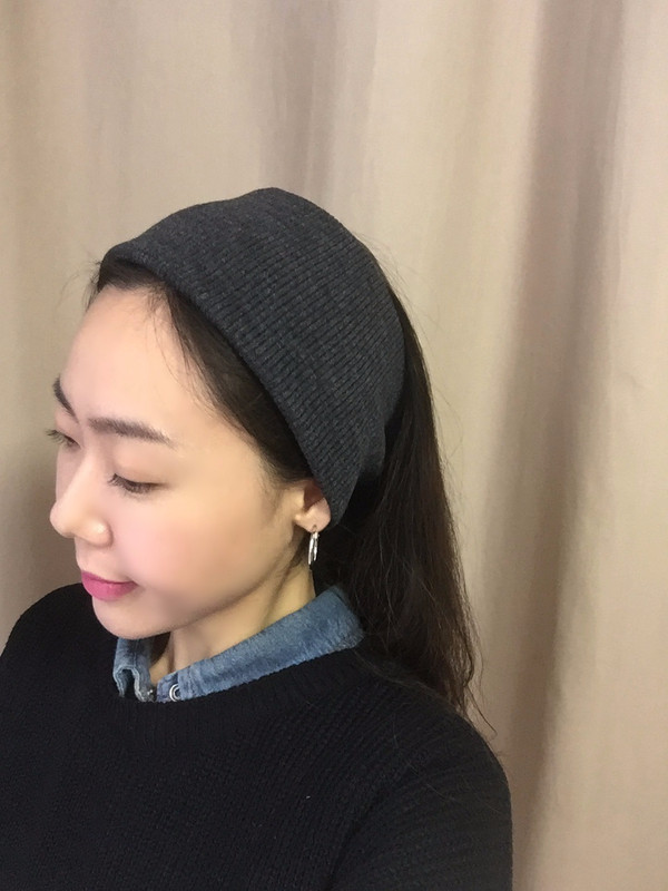Hair Accessories Basic Knit Turban Hair Band Wide 