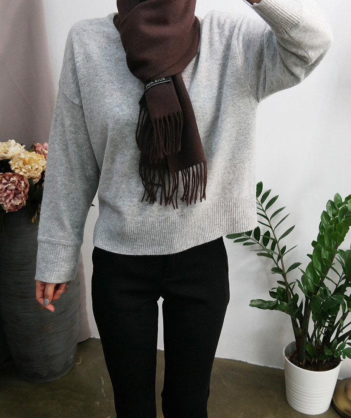 Wool 100 muffler winter wool shawl wool luxurious 