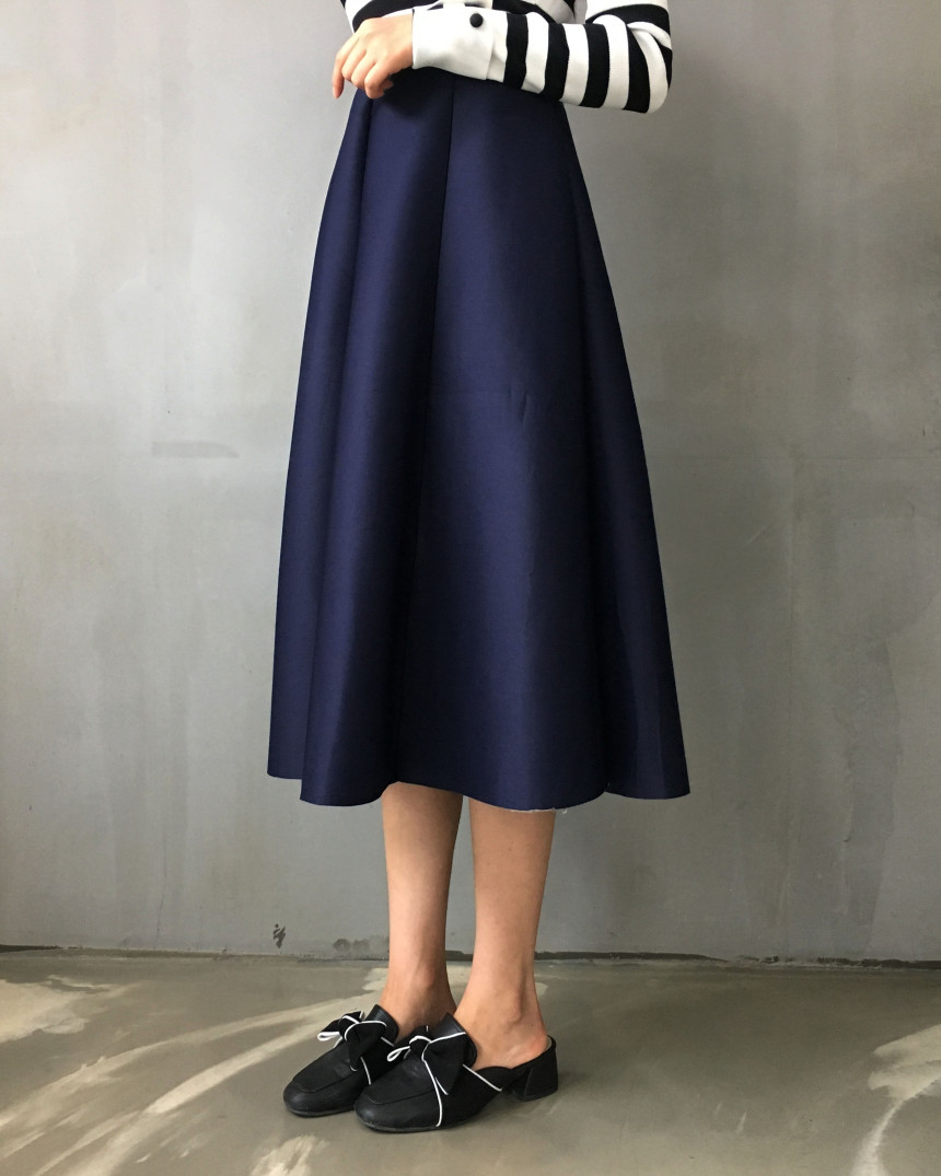 Banding flare incision Neoprene long skirt plan Un