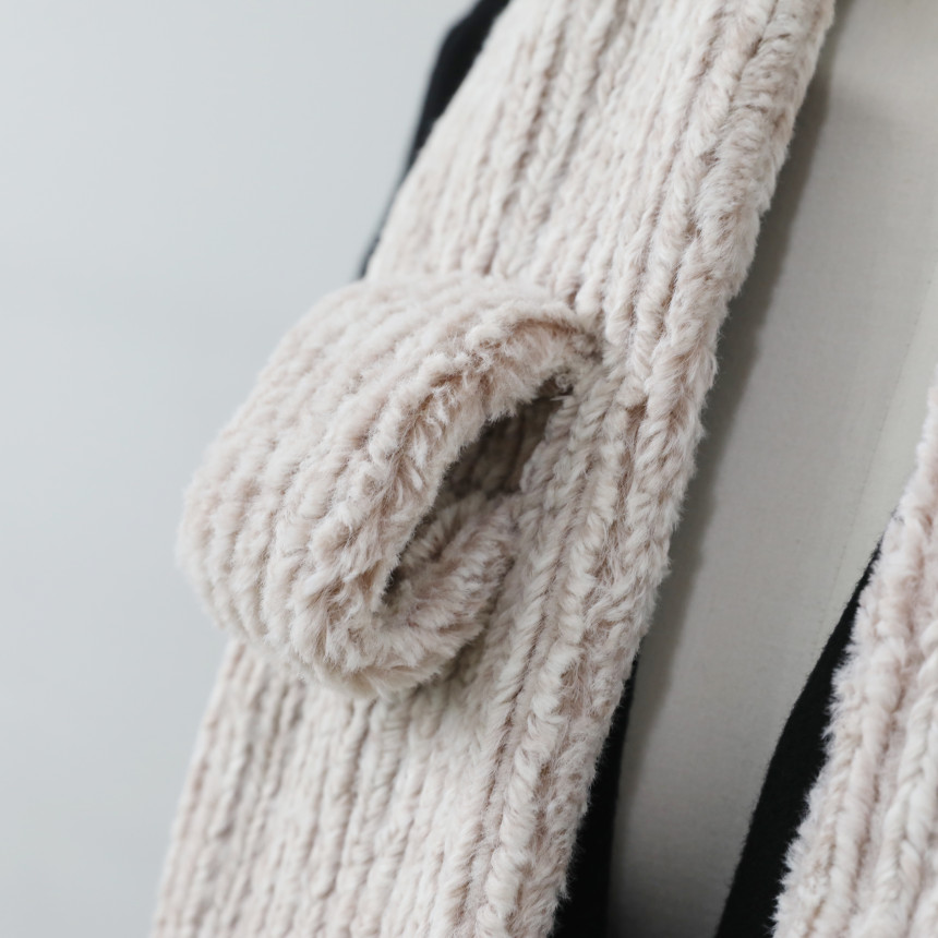 Mink collar muffler 2color shawl Warm cute Dale ca