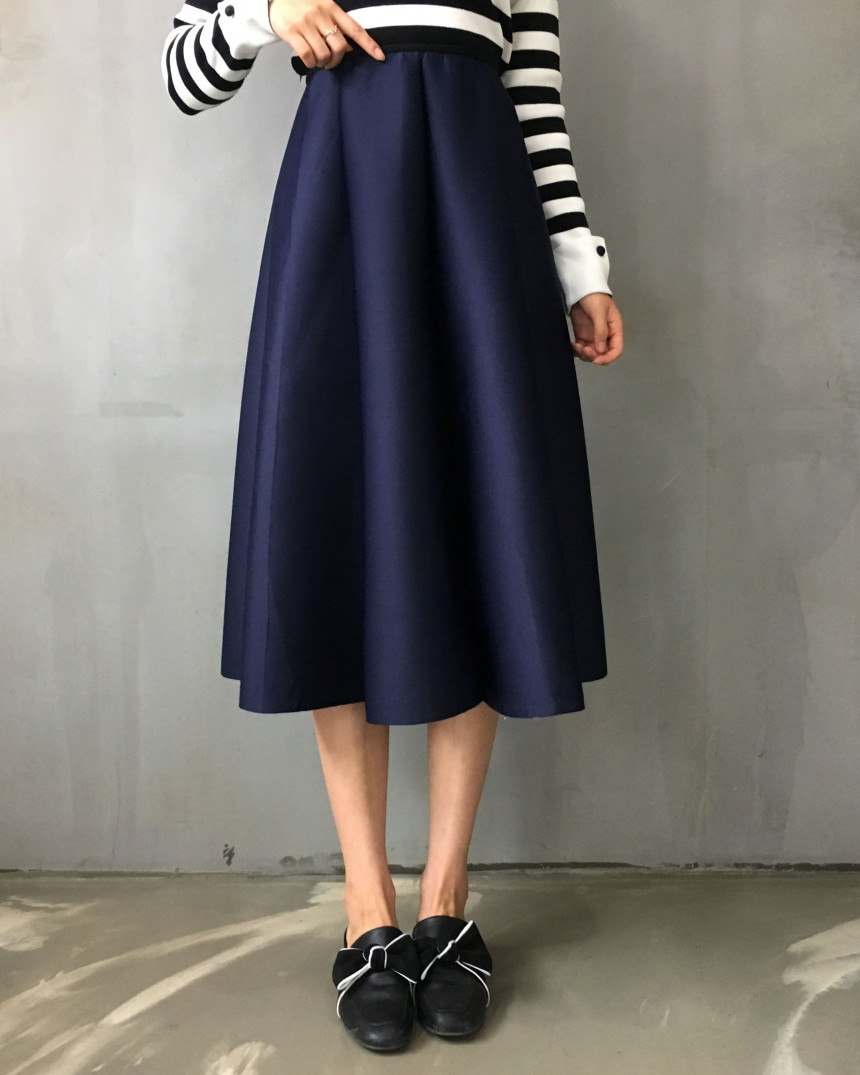 Banding flare incision Neoprene long skirt plan Un