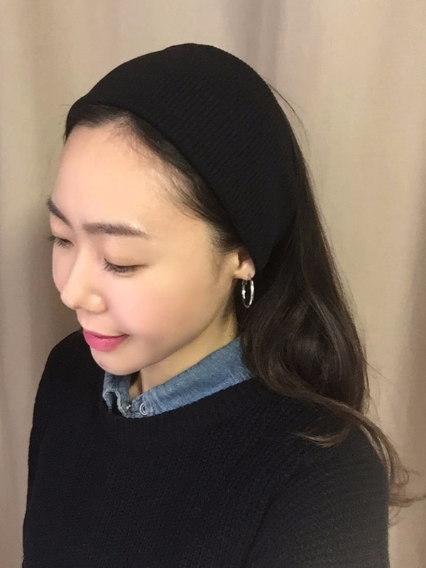 Hair Accessories Basic Knit Turban Hair Band Wide 