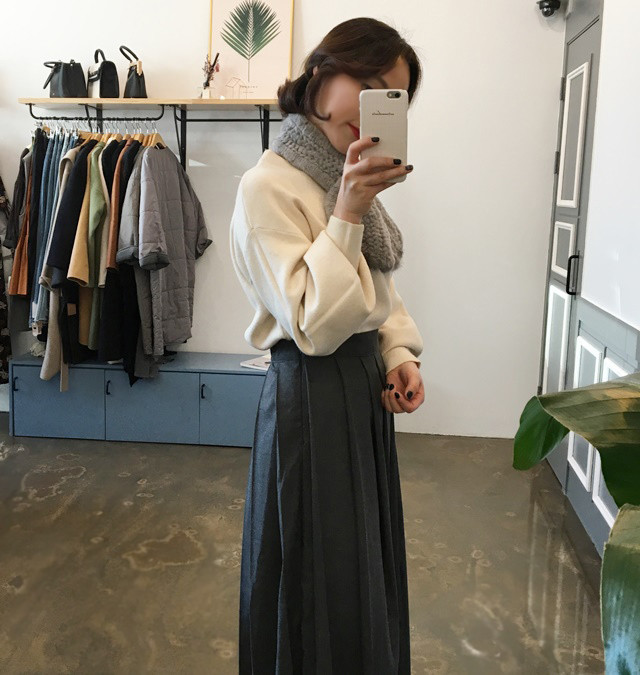 Pleated skirt wrinkle machine flare wedding recept