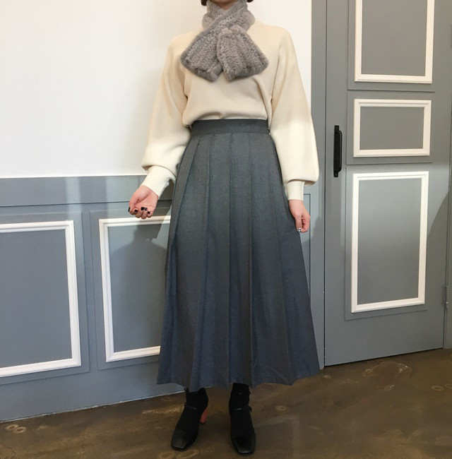 Pleated skirt wrinkle machine flare wedding recept