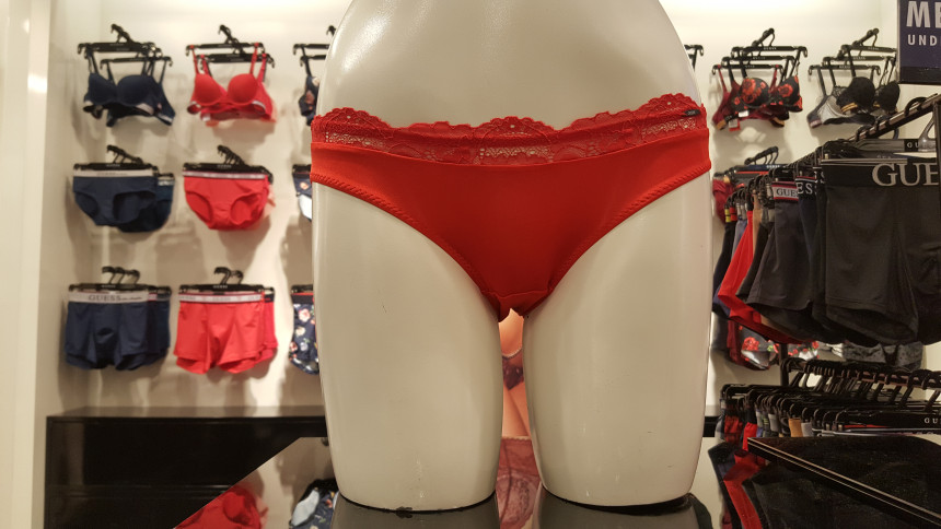 GUESS UNDERWEAR Real red couple SET Sexy underwear
