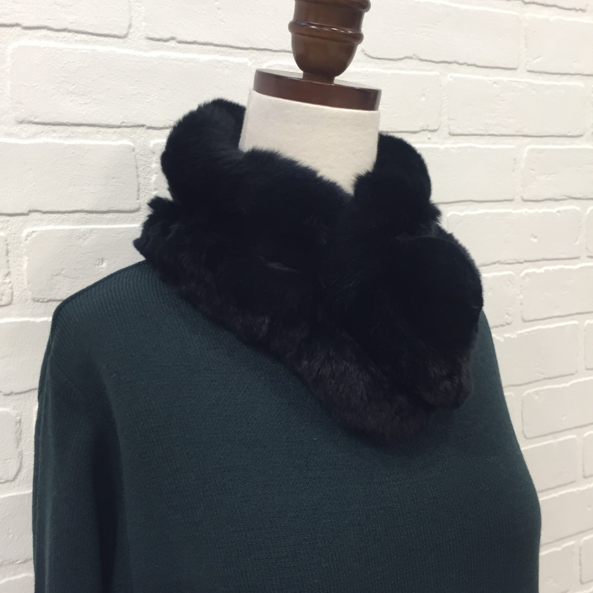 Stephanie rabbit hairpin muffler A17MF7401 Cool so