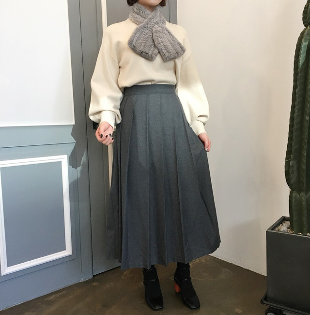 Pleated skirt wrinkle machine flare wedding recept