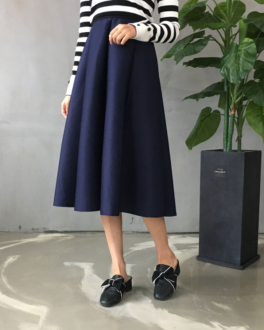 Banding flare incision Neoprene long skirt plan Un