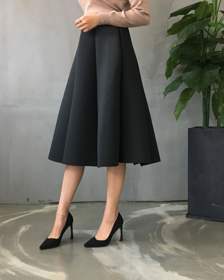 Banding flare incision Neoprene long skirt plan Un