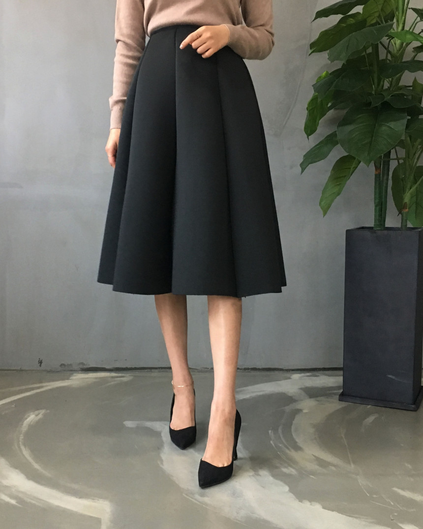 Banding flare incision Neoprene long skirt plan Un