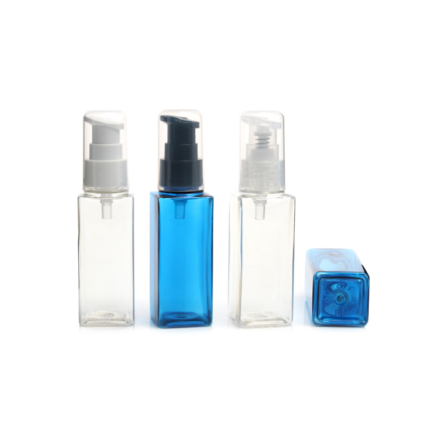페스트세븐 플라스틱용기 화장품공병 에센스펌프용기 사각 T60ml - 상품 이미지