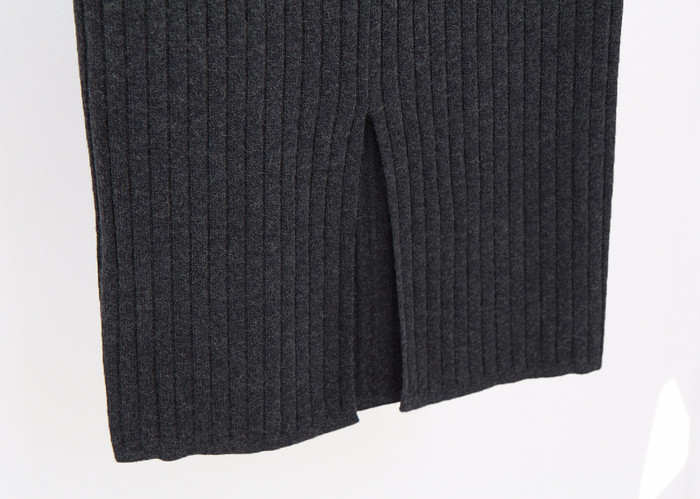 Fall Winter Pleat Bending H-line back-to-back knit