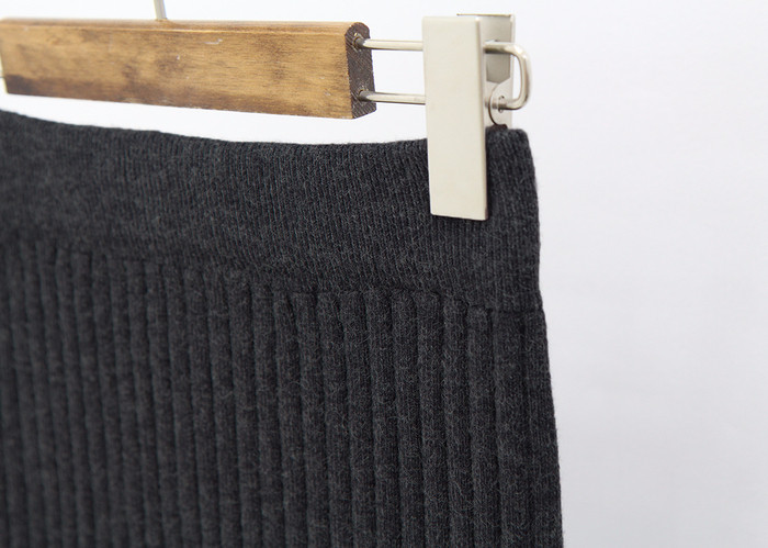 Fall Winter Pleat Bending H-line back-to-back knit