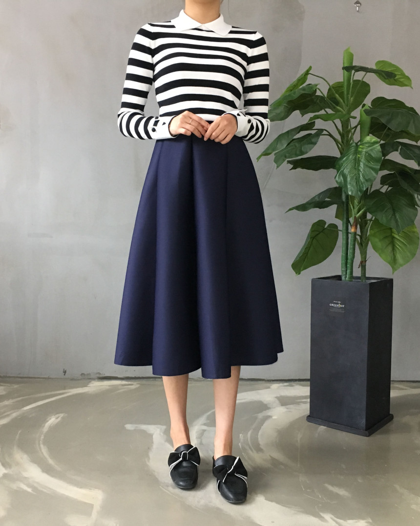 Banding flare incision Neoprene long skirt plan Un