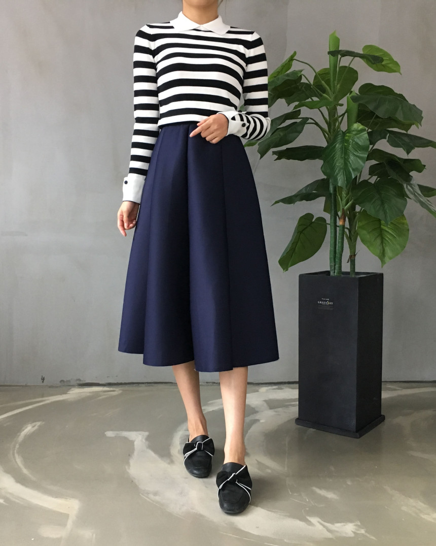 Banding flare incision Neoprene long skirt plan Un