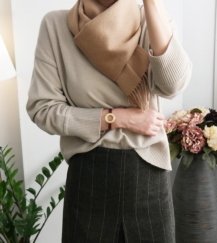 Wool 100 muffler winter wool shawl wool luxurious 