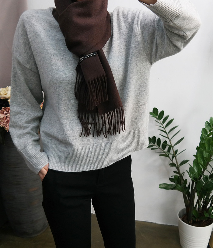 Wool 100 muffler winter wool shawl wool luxurious 