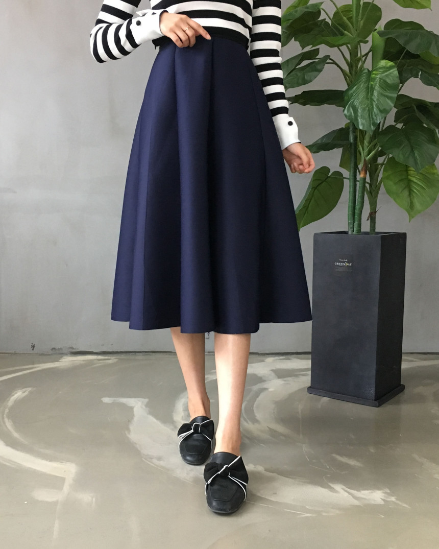 Banding flare incision Neoprene long skirt plan Un