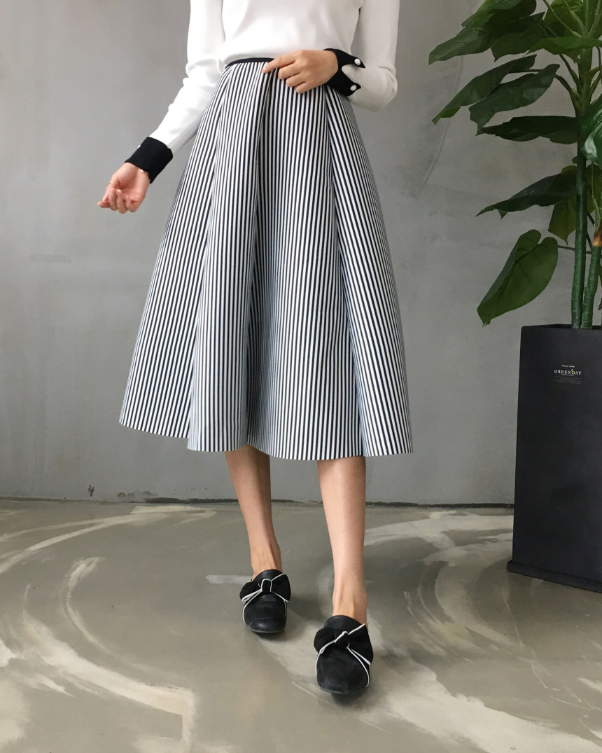 Banding flare incision Neoprene long skirt plan Un