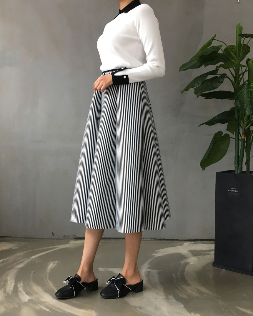 Banding flare incision Neoprene long skirt plan Un
