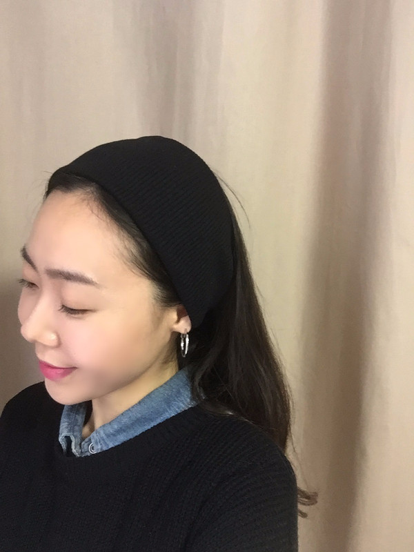 Hair Accessories Basic Knit Turban Hair Band Wide 