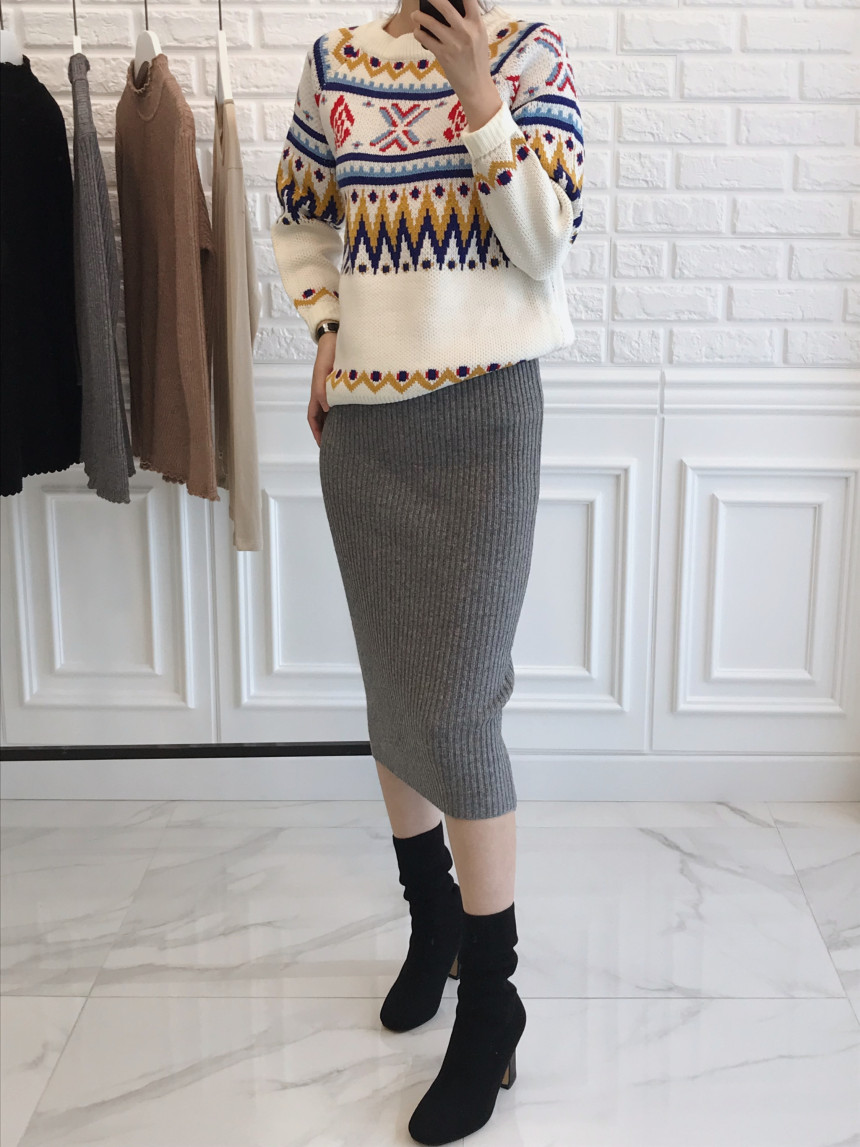 Goliath Long Skirt H Line Slim Daily Coordinate It