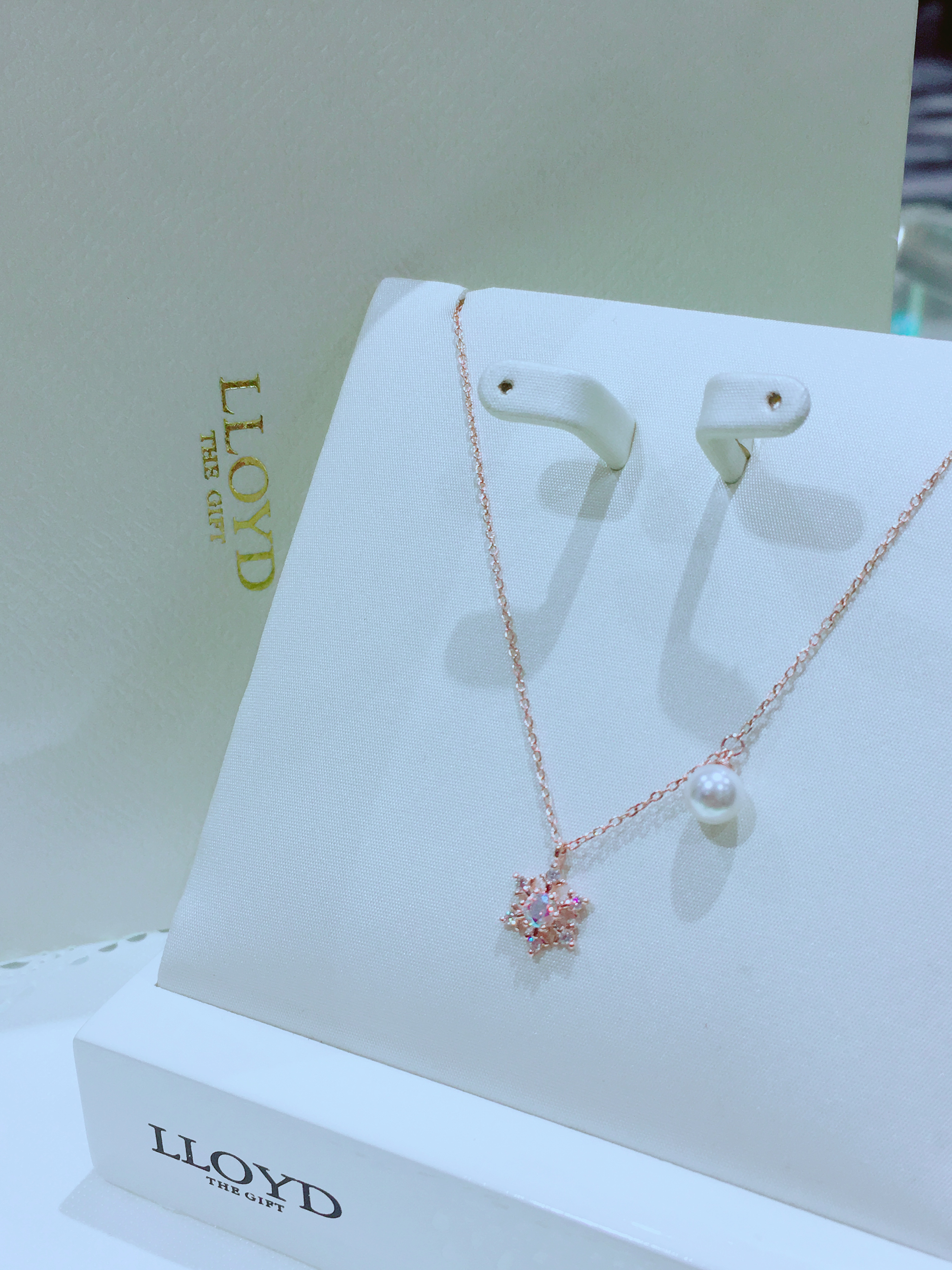 Lloyd Snowflake Pearl Necklace lnn17201 14K 18K