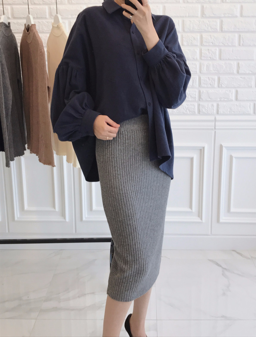 Goliath Long Skirt H Line Slim Daily Coordinate It
