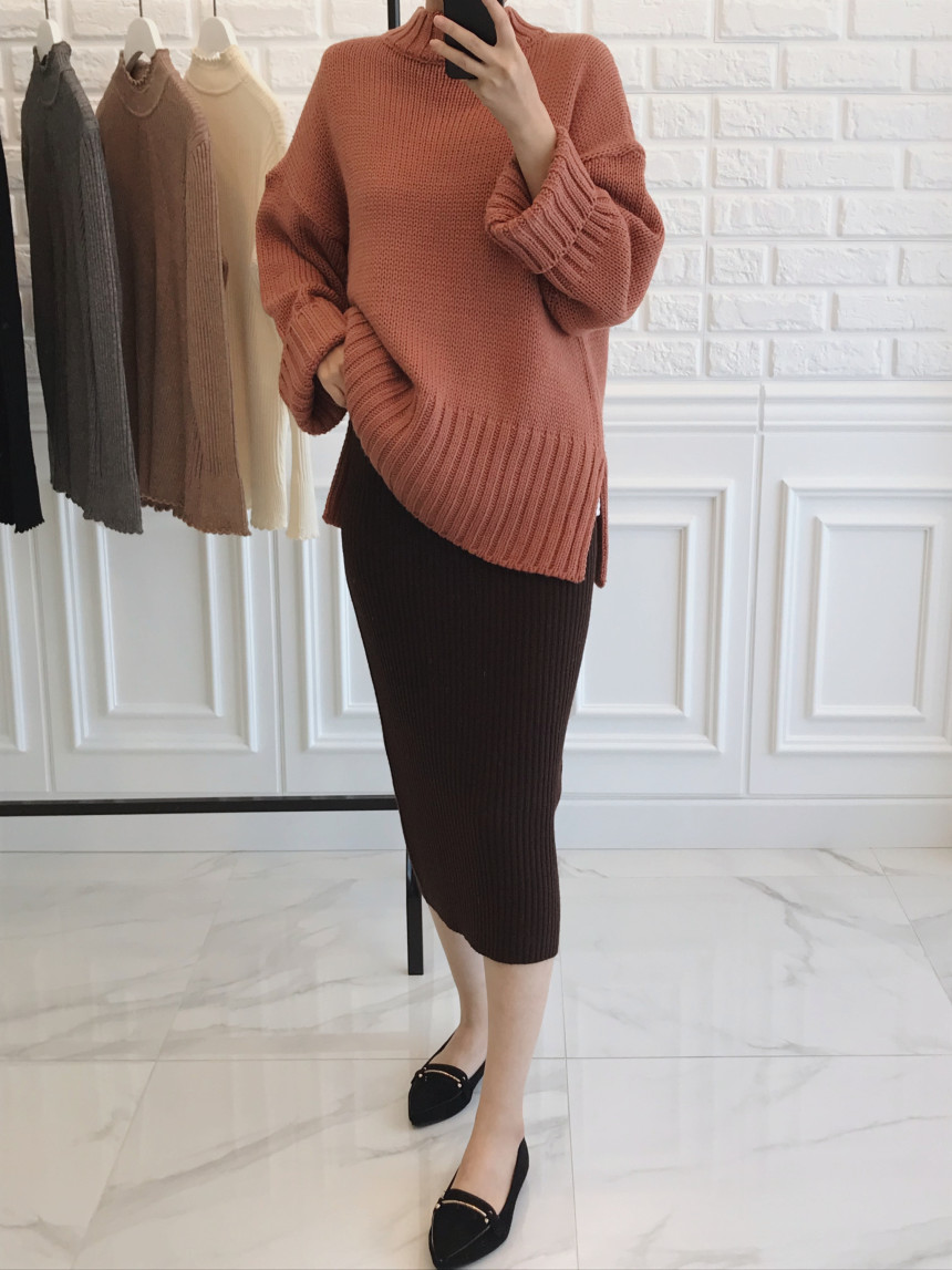 Goliath Long Skirt H Line Slim Daily Coordinate It