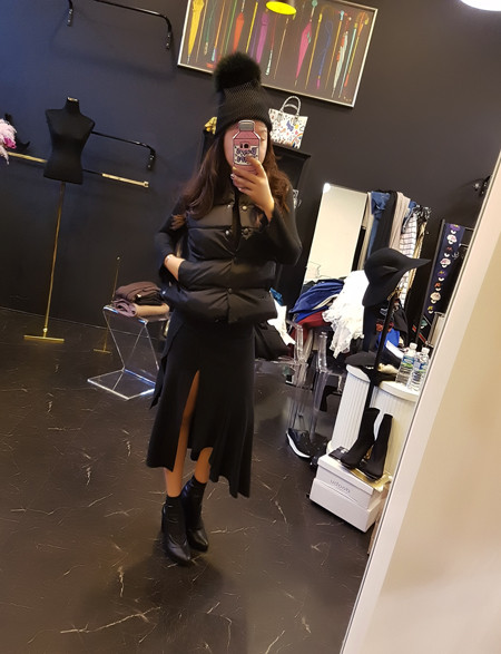 Unbalanced Top Long Bending Skirt Sexy Layered Rom