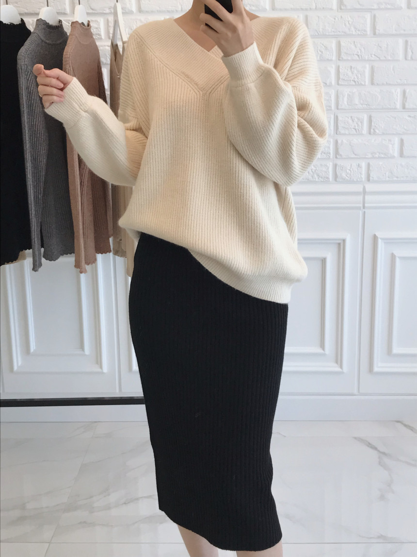 Goliath Long Skirt H Line Slim Daily Coordinate It